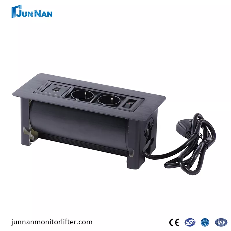 Prise de courant multifonctionnelle encastrée à prise cachée